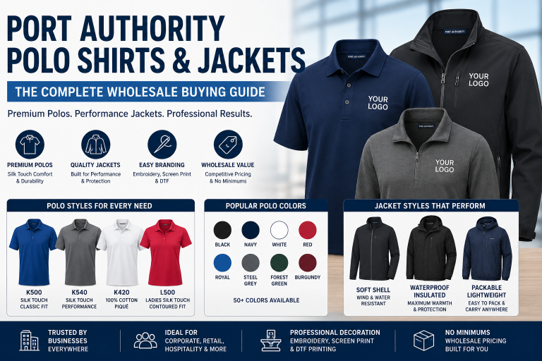 Port Authority Polo Shirts & Jackets Guide for Wholesale Buyers