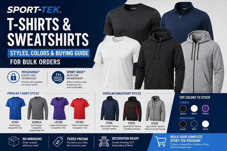 Sport-Tek T-Shirts & Sweatshirts Styles, Colors & Buying Guide