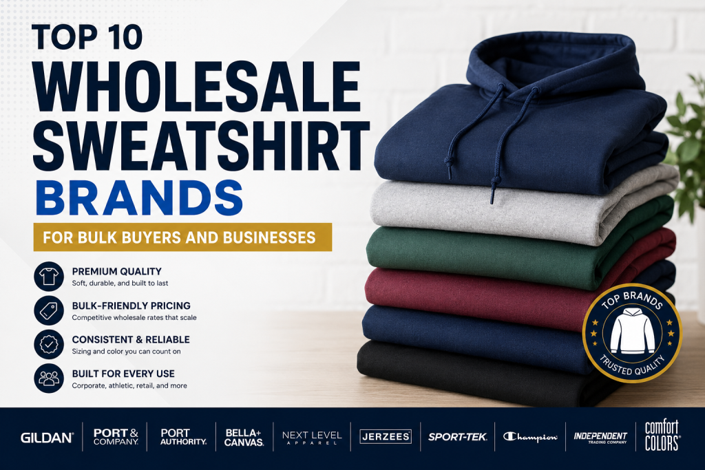 Top 10 Wholesale Sweatshirt Brands